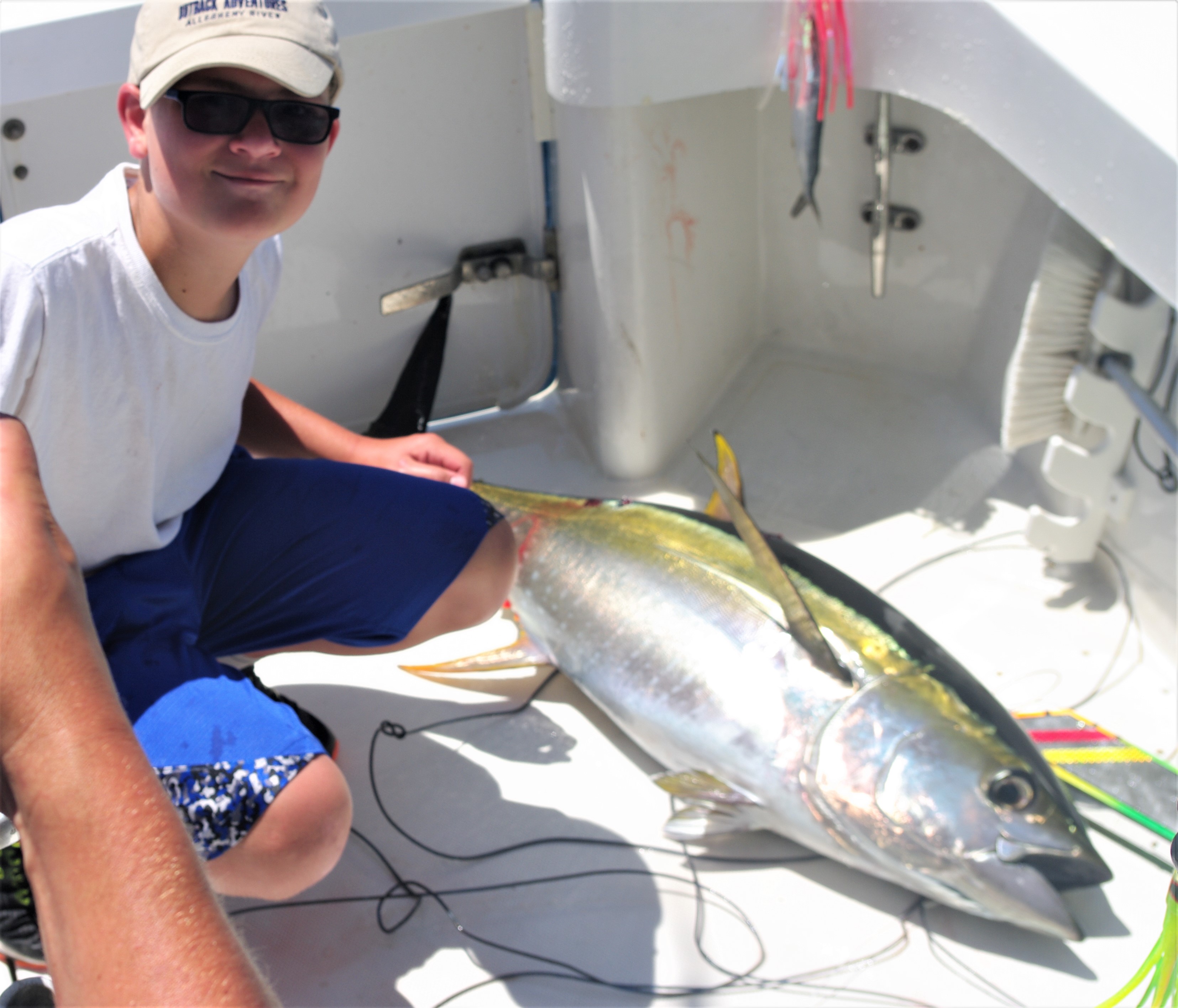Angler with a 20-inch fish in NJ