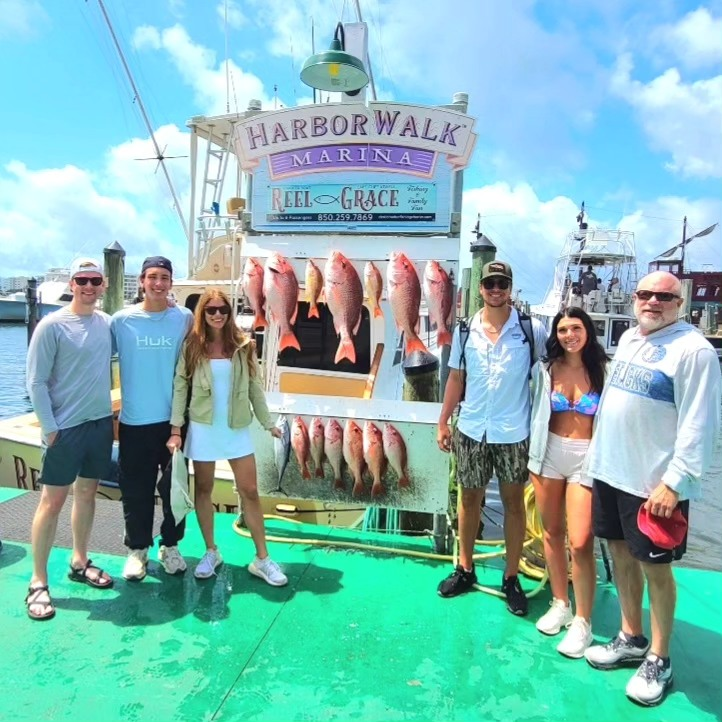6 anglers fishing in Destin
