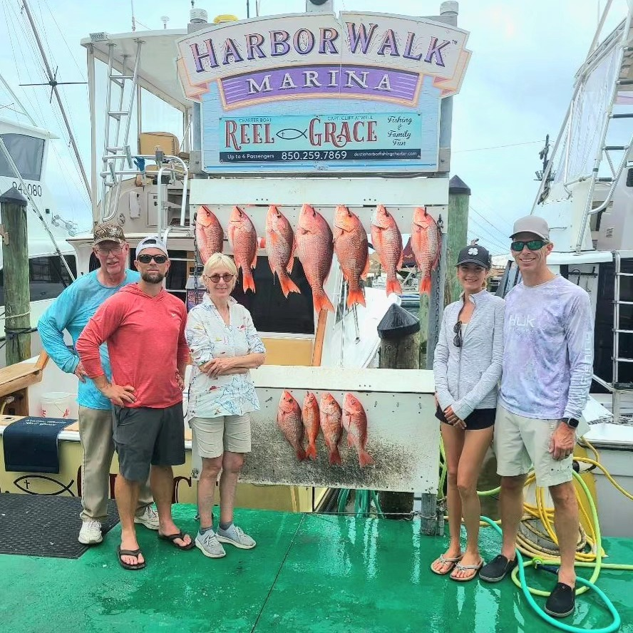 Six caught fish in Florida