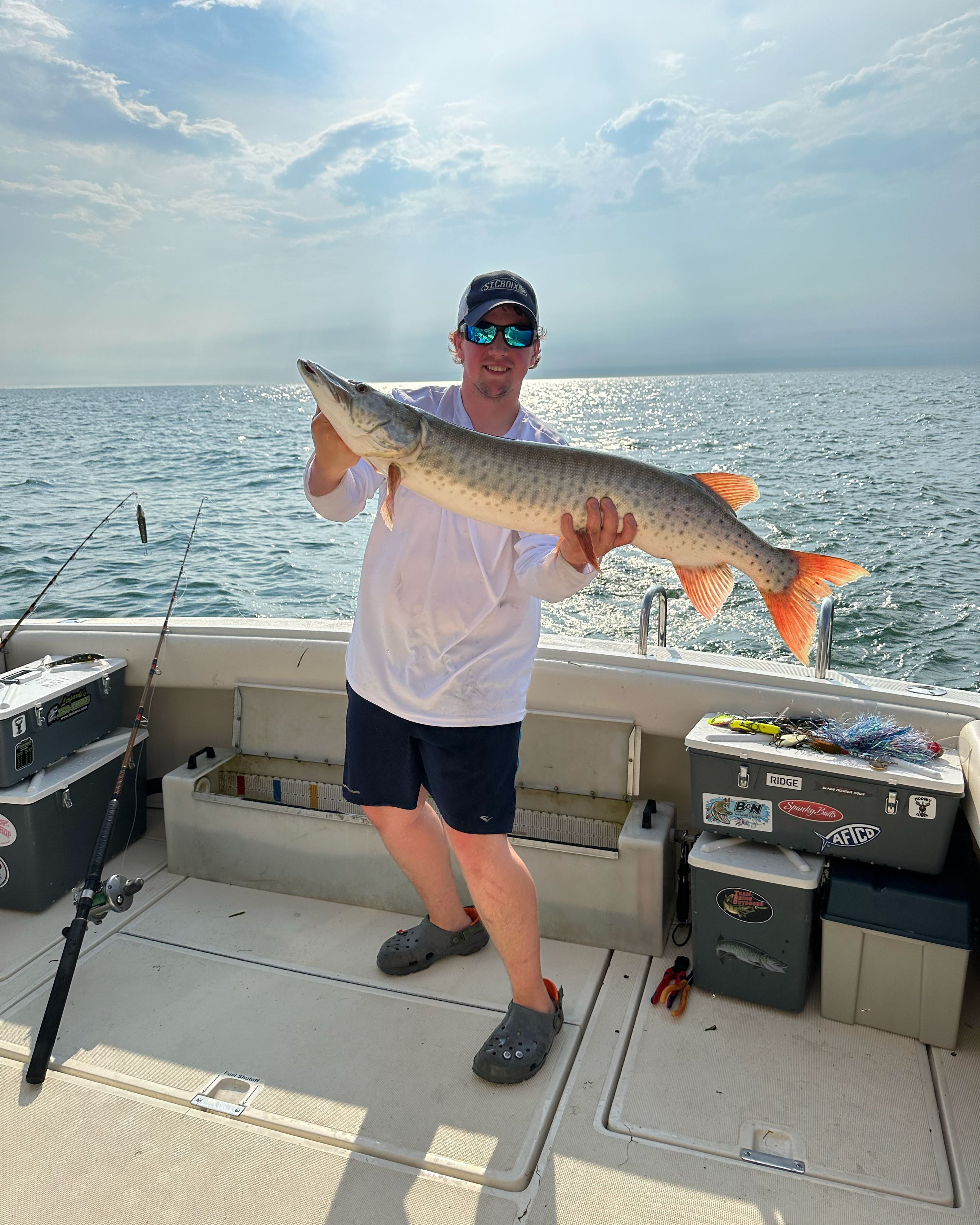 A muskellunge fish caught in MI