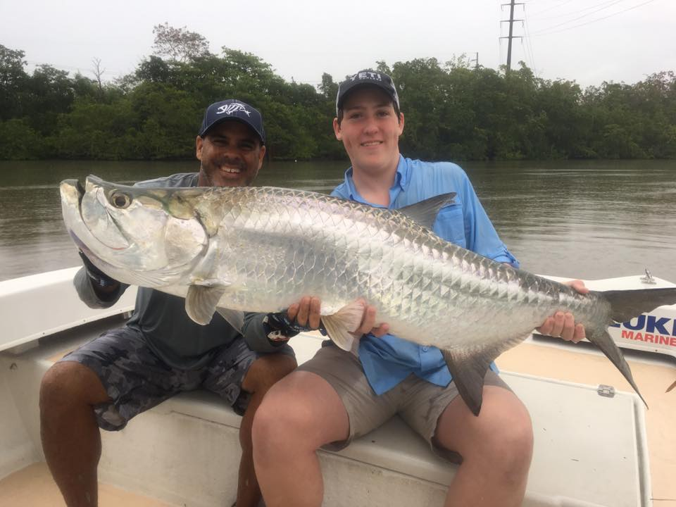 Tarpon, a big fish, caught during a cruises and fishing trip in San Juan