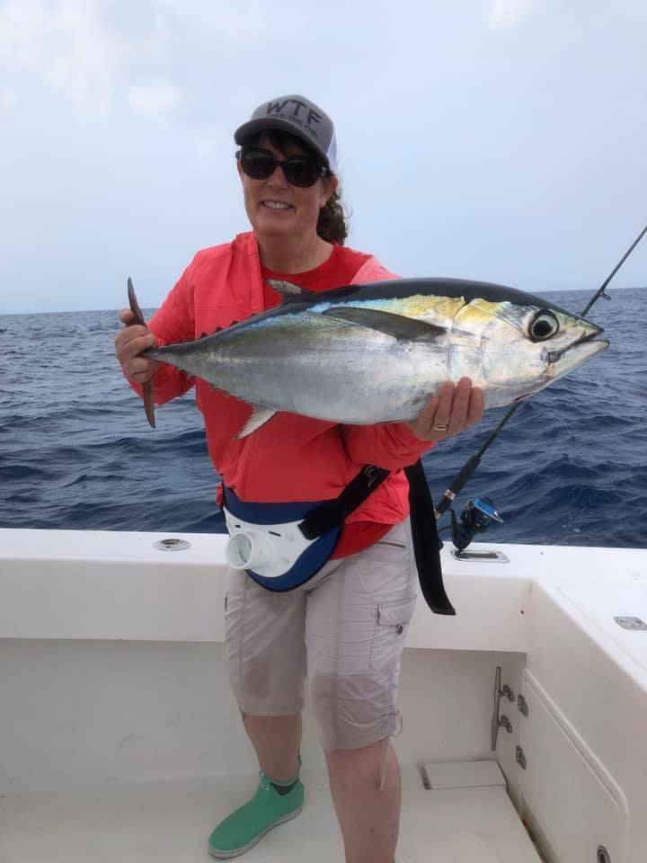 Blackfin Tuna fish caught by fisherman in FL