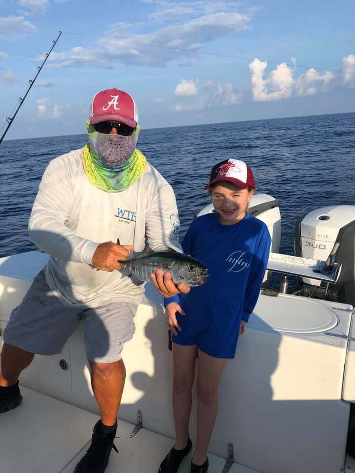 Two people fishing in Key West