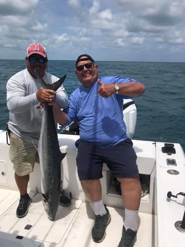 Catch of the day: A large King Mackerel, measuring 28 inches, caught while fishing in Key West.