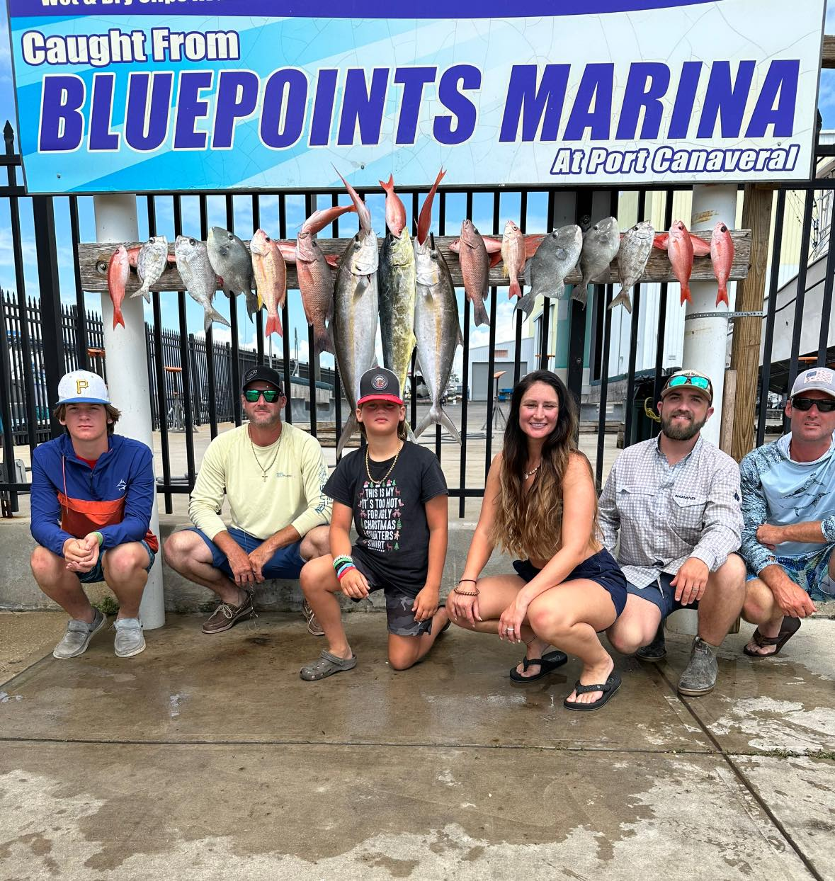 7 Atlantic Bonito fish caught in Port Canaveral