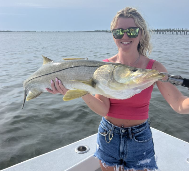 Angler with a big 22-inch fish at Bradenton Beach