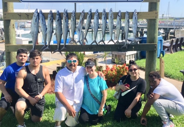 Anglers with big fish catch in Florida