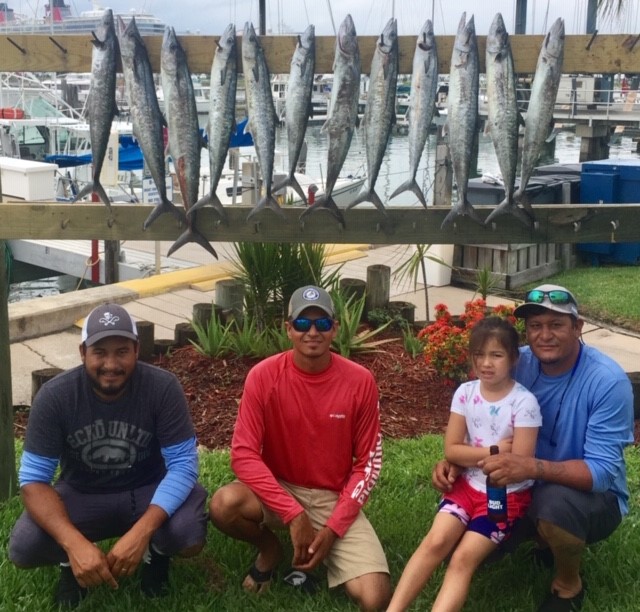 8 bluefish caught in Port Canaveral