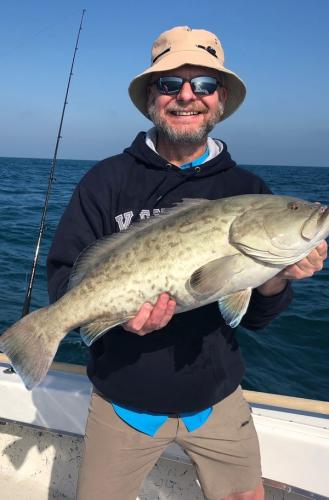A person fishing at Anna Maria Island