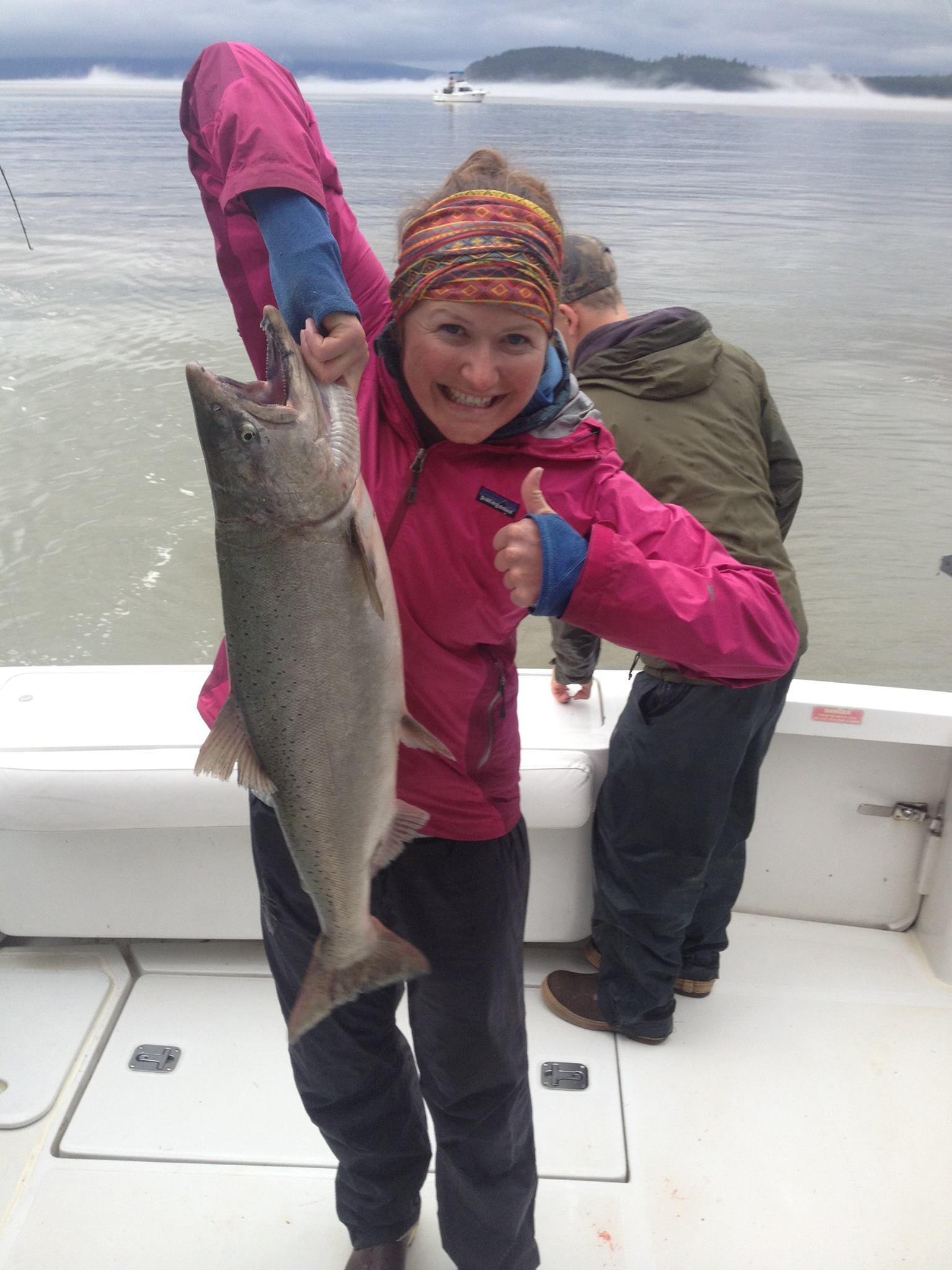 Chinook salmon caught while fishing in Alaska