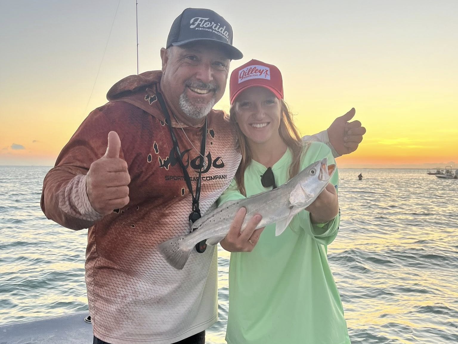 South Padre Island inshore fishing trip with Captain Mark Guillot on 24ft Dargel flats boat