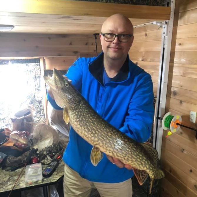 Northern Pike fish caught in Minnesota