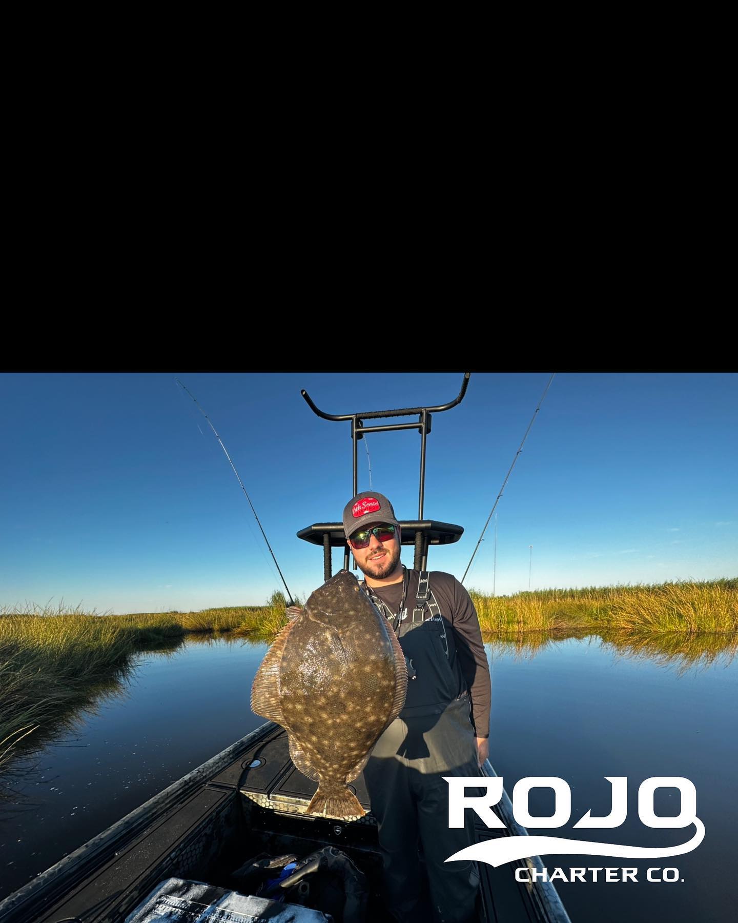 A angler with a summer flounder catch in LA