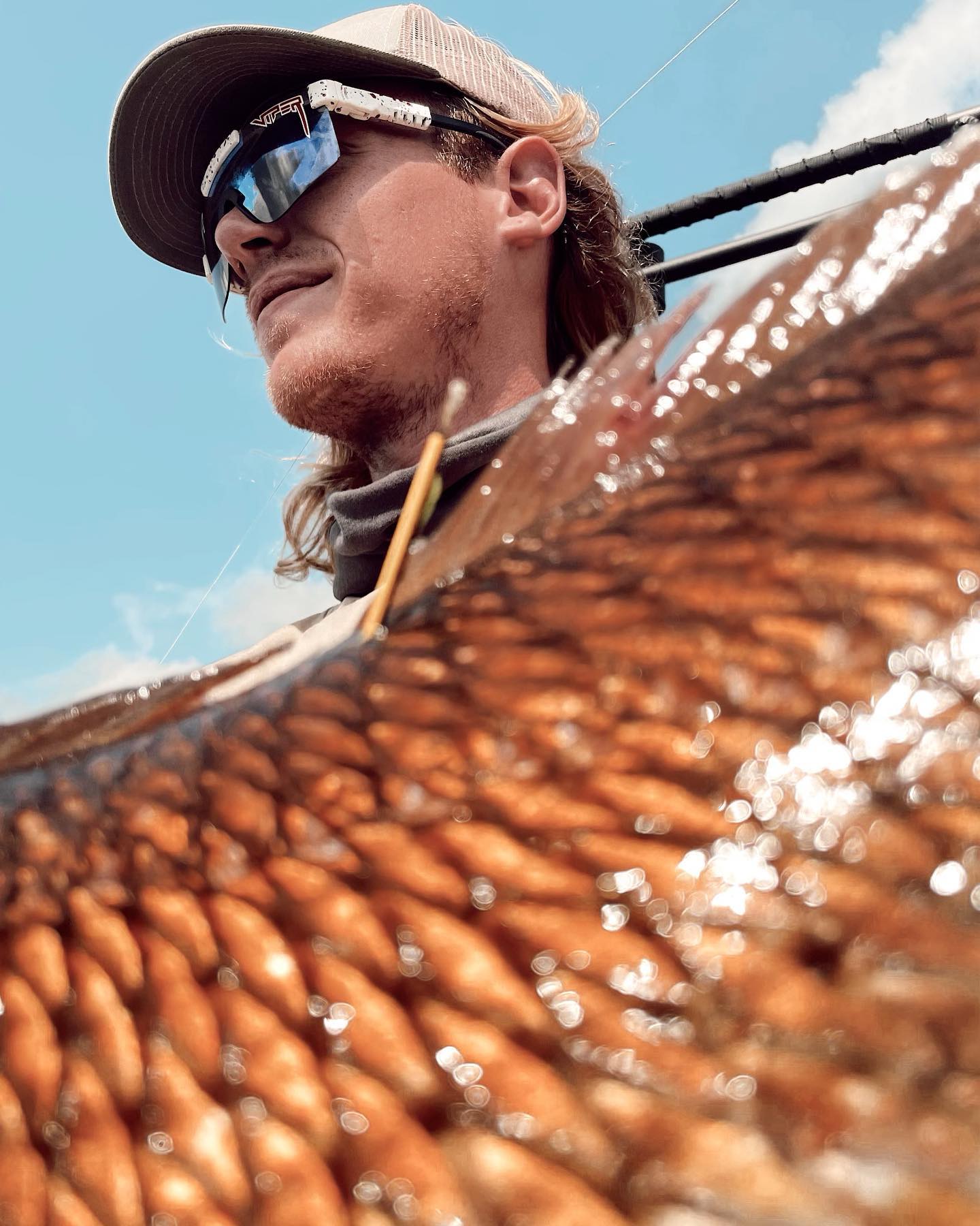 Angler fishing in Theriot