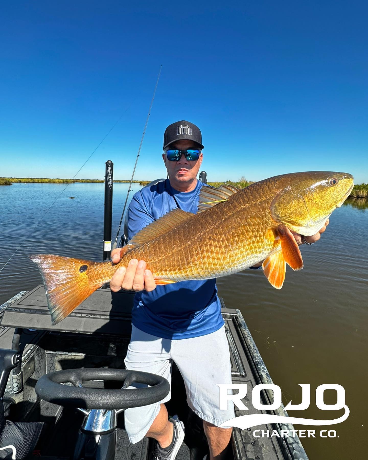A redfish caught in LA while fishing