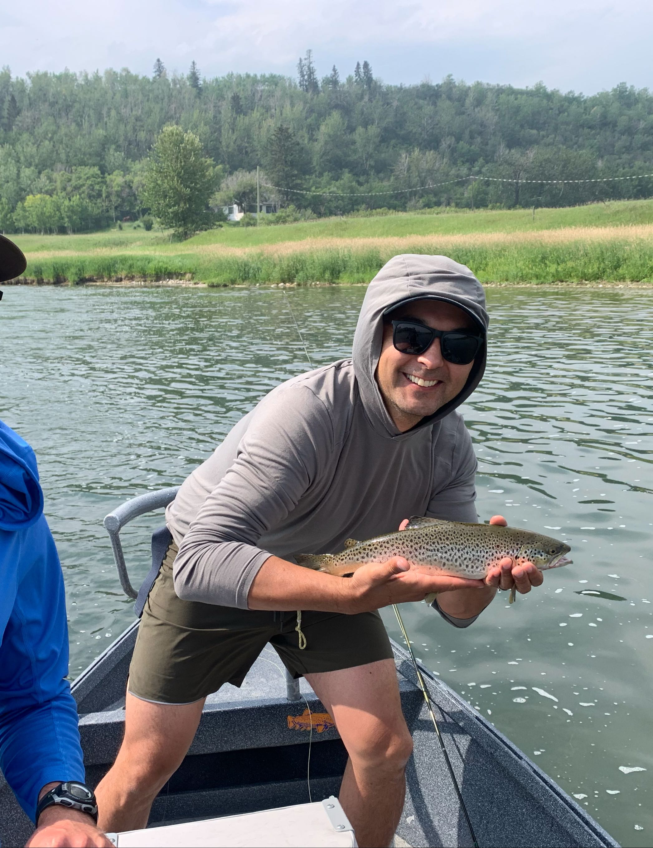 One sea trout caught in location AB