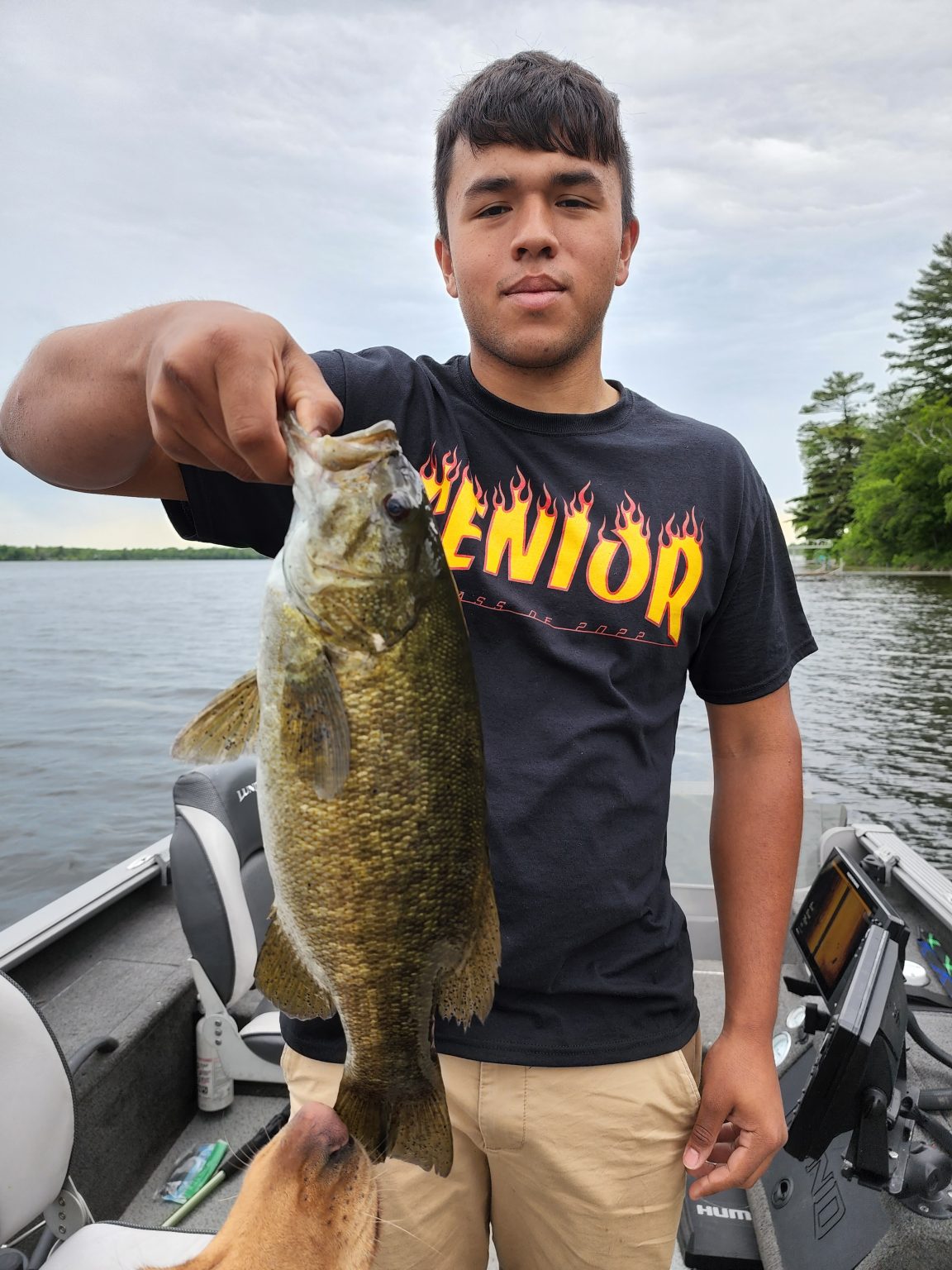A single angler fishing in Minnesota