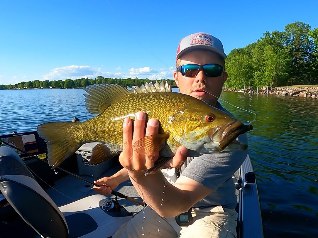 A single angler fishing in Onamia