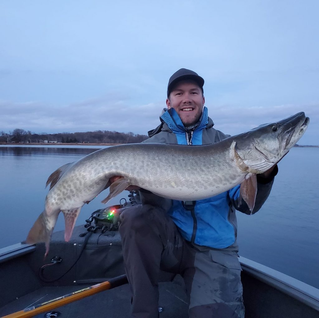 A Muskellunge fish caught while fishing in MN