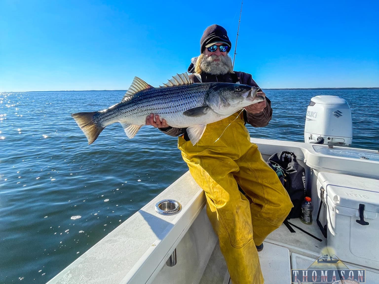Striped bass fishing in Cape Charles