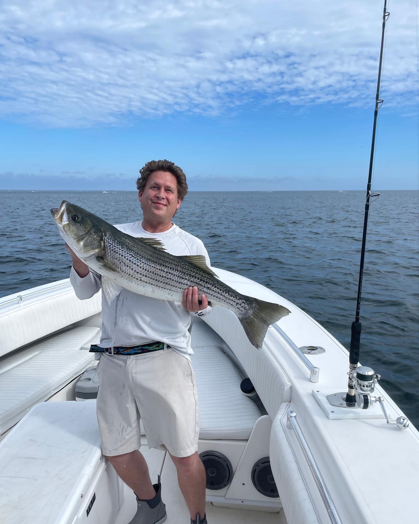 Striped bass caught while fishing in Scituate
