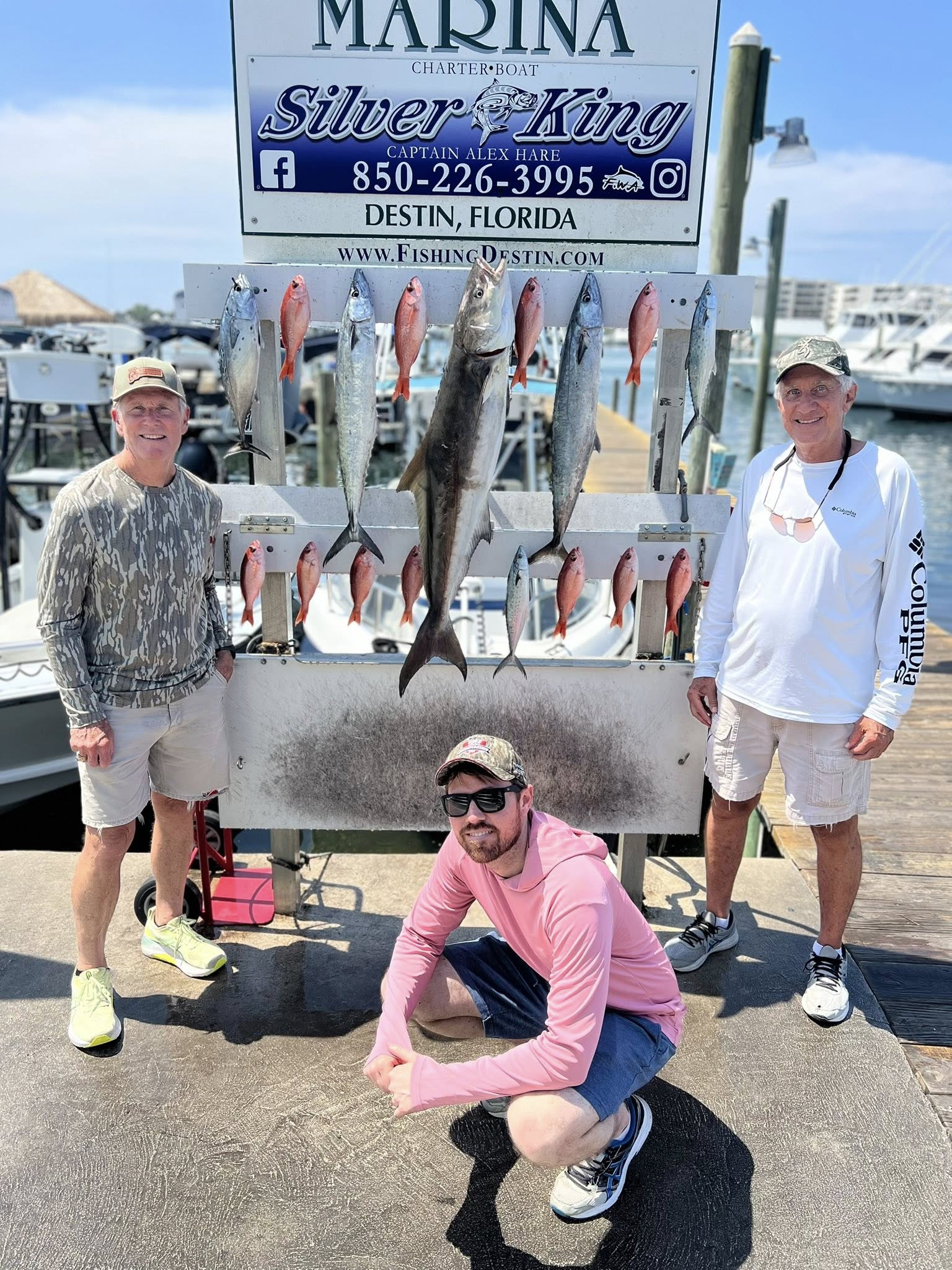 4 king mackerel fish caught fishing in FL