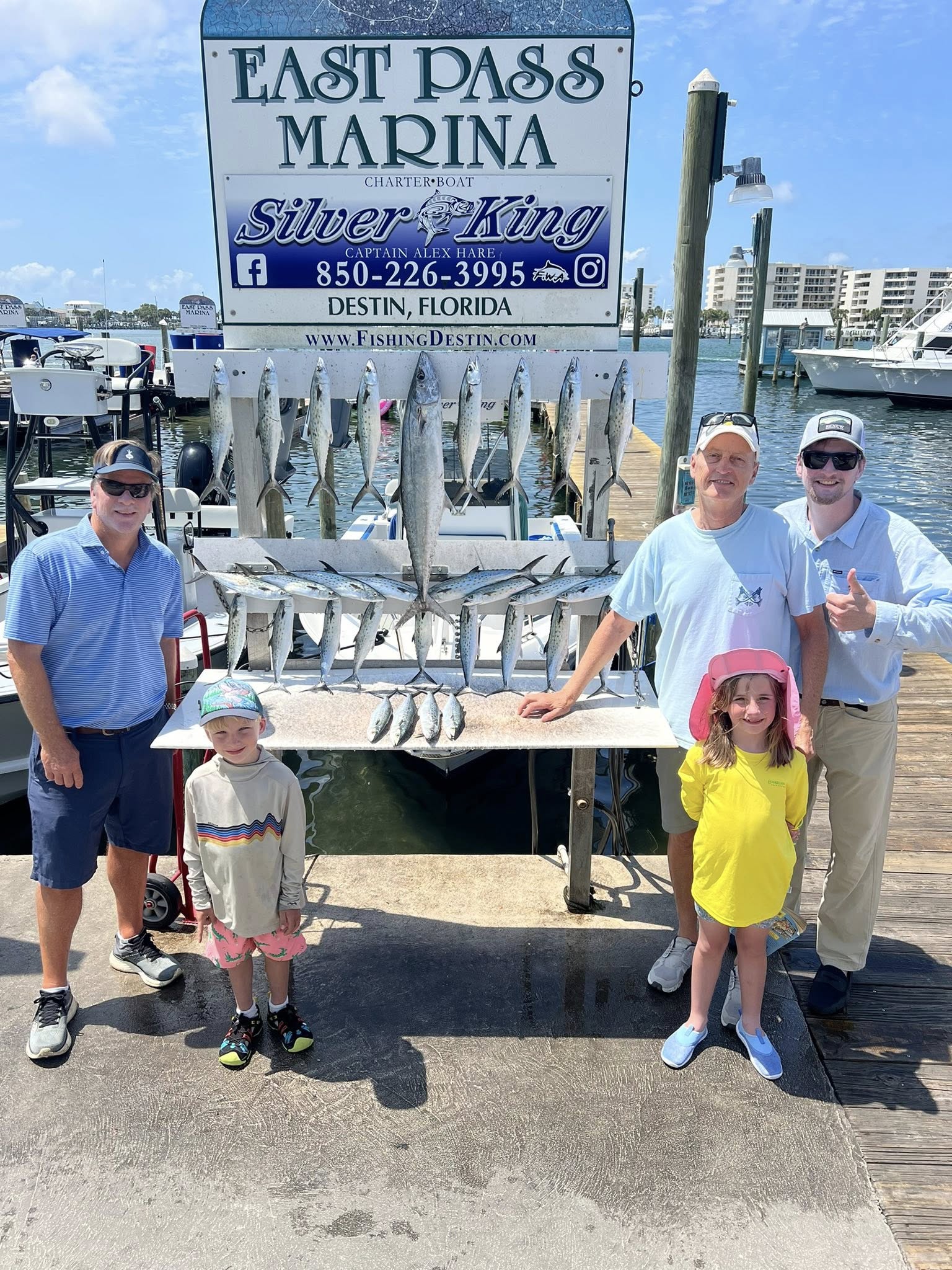 A bluefish caught in Fort Walton Beach, Florida