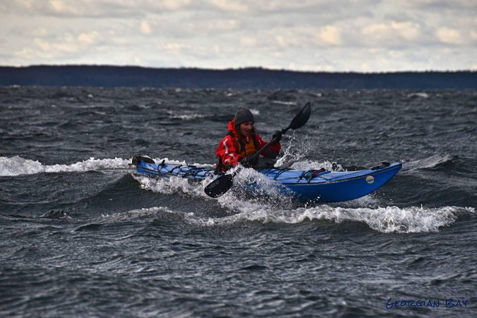 Angler enjoying fishing tour in Parry Sound