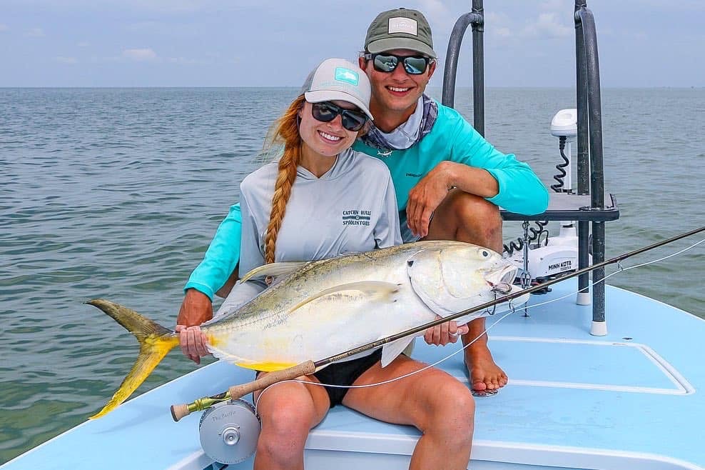 Crevalle jack catch displayed on fishing boat in Welches OR waters