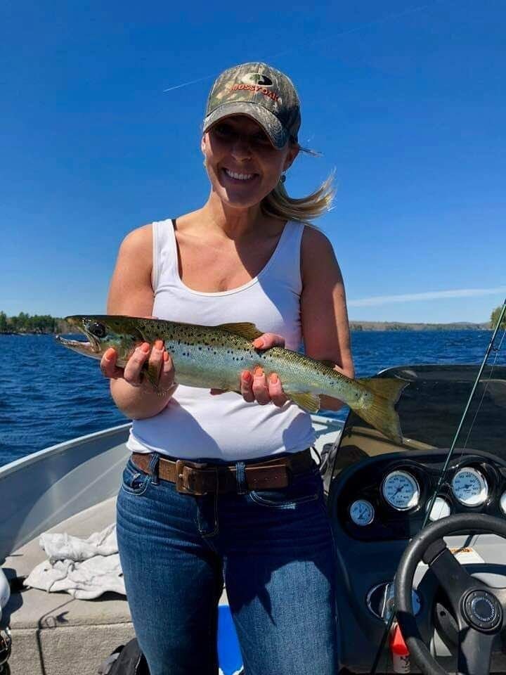 A person fishing in Monroe