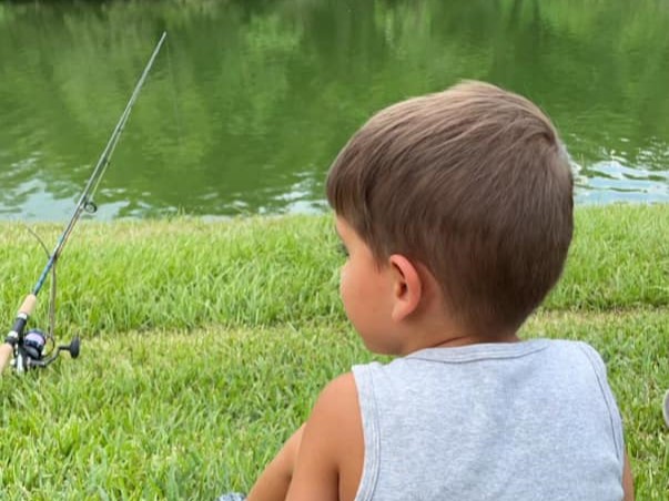 Lone angler fishing in TX