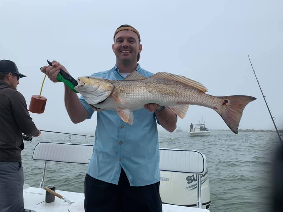 A redfish caught on a fishing trip in TX