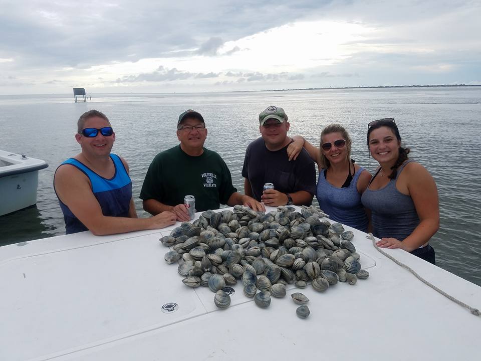 5 people fishing at Hatteras