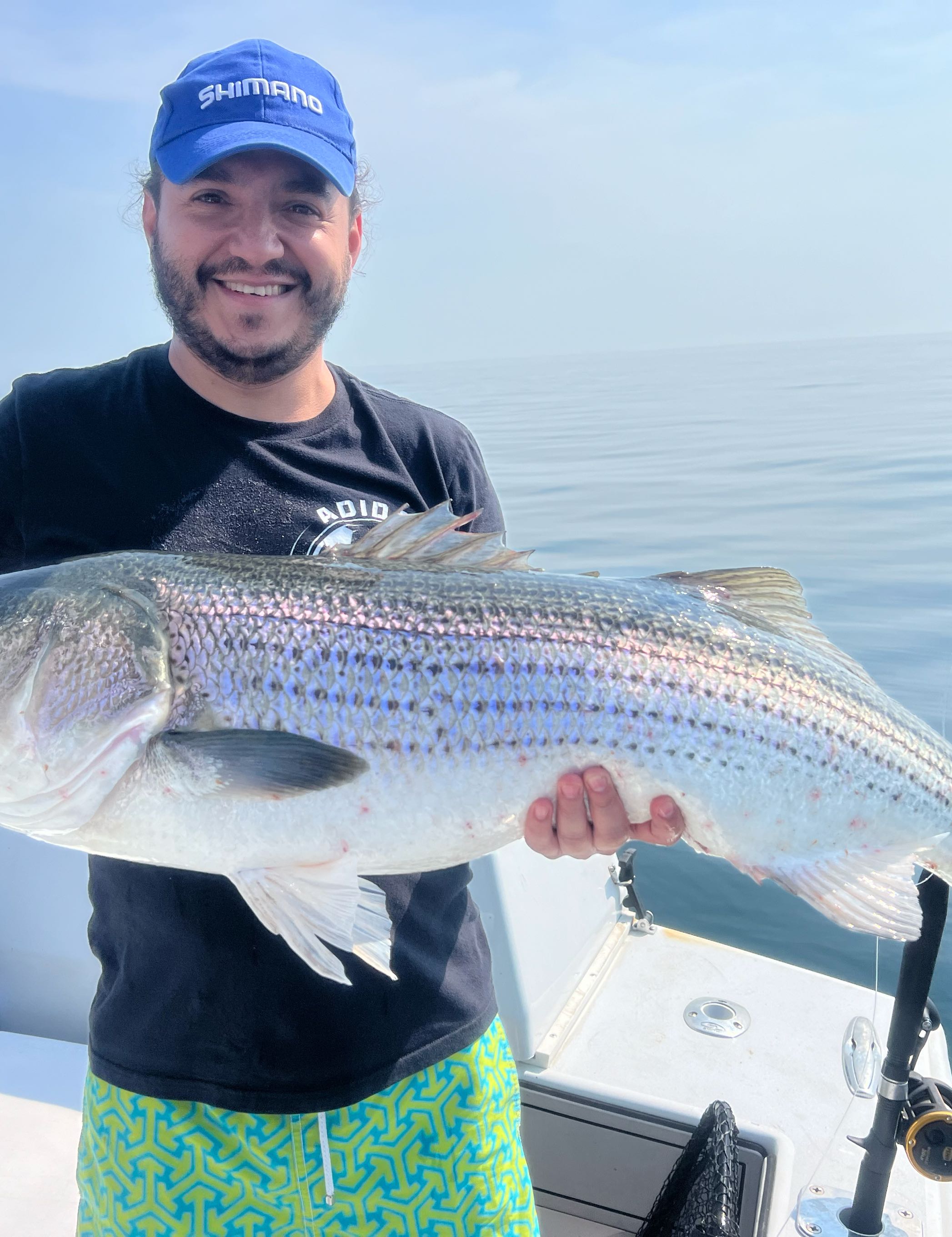 Lone angler fishing in MA