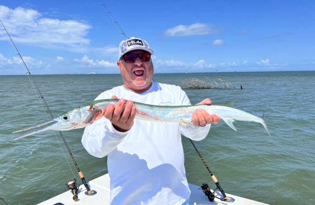 Two fish caught during a fishing trip in North Carolina