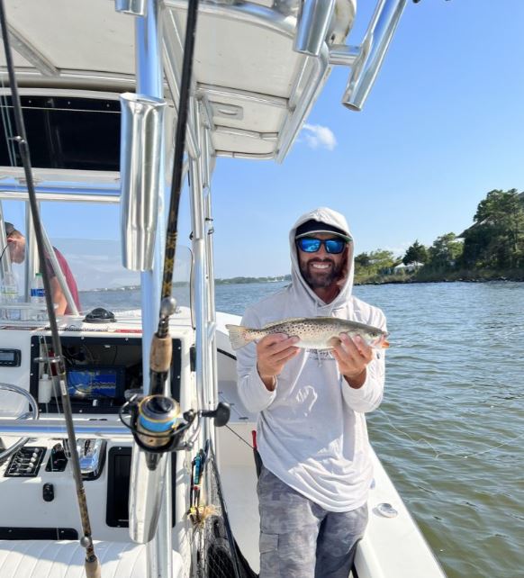Angler fishing in Manteo