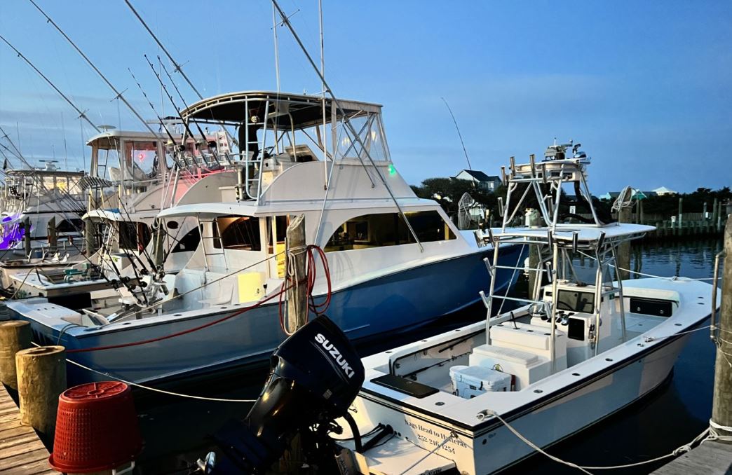Scenic view of fishing in North Carolina