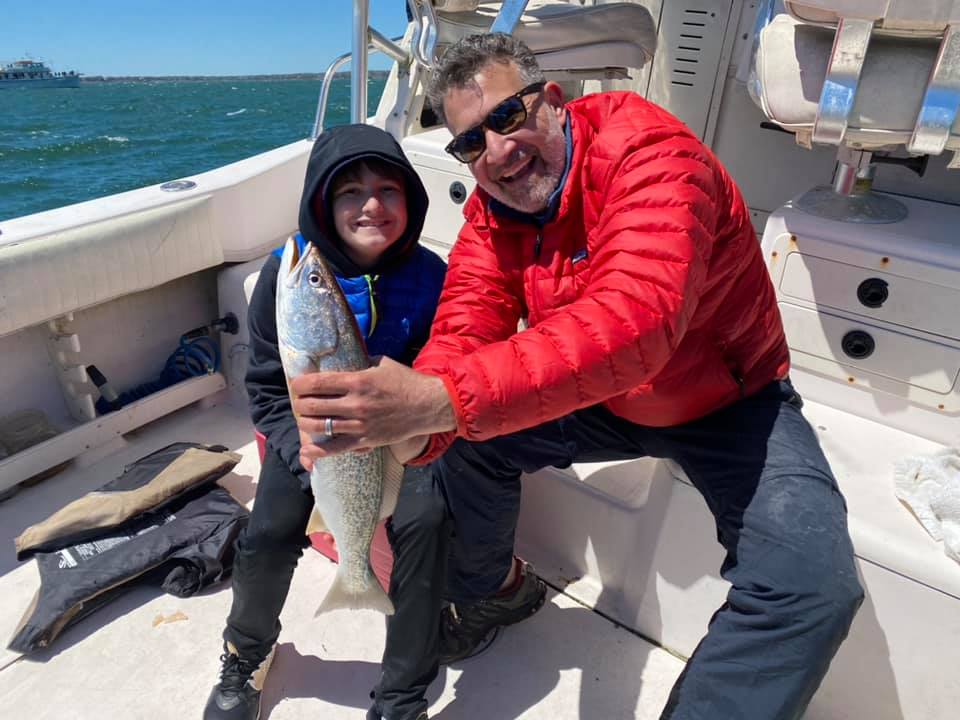Two people fishing in East Quogue