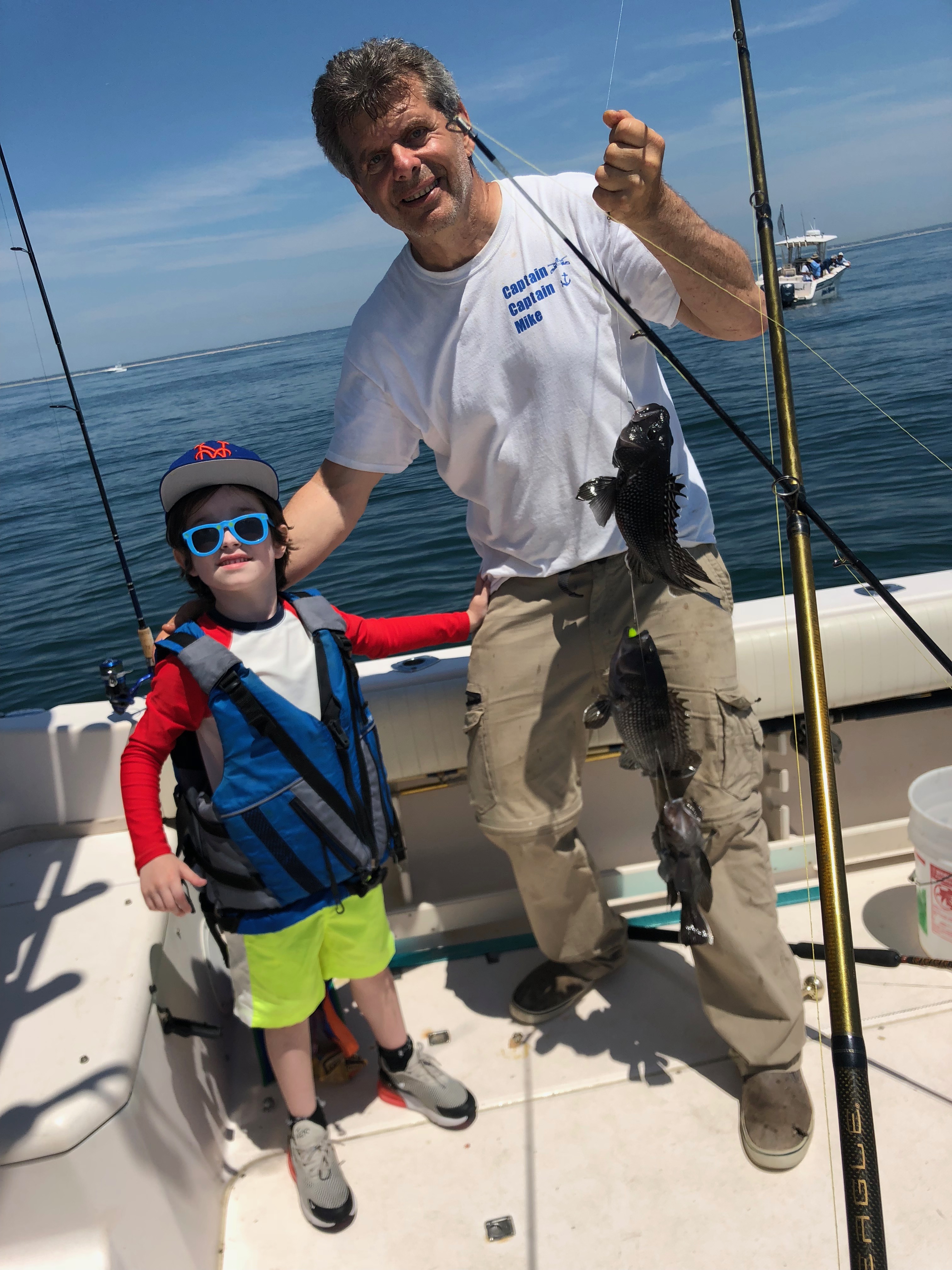 Two sea bass caught in NY