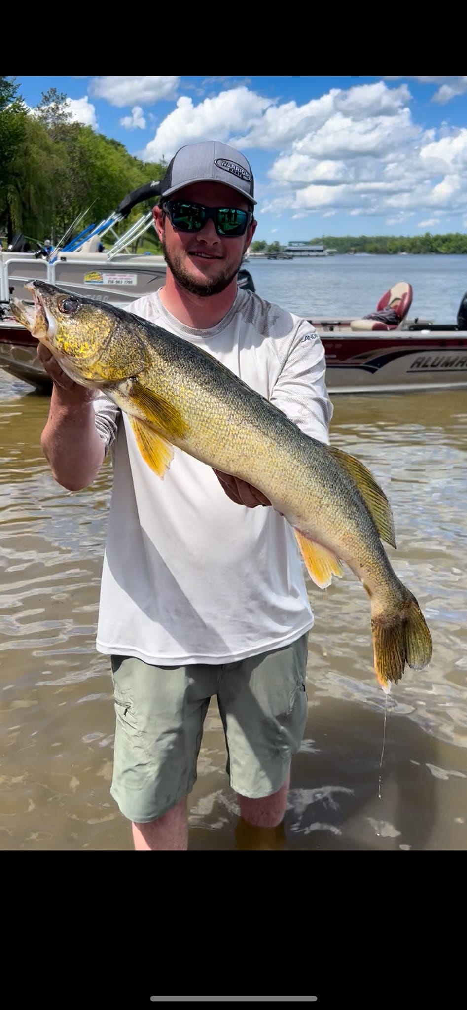 Lone angler fishing in Minnesota