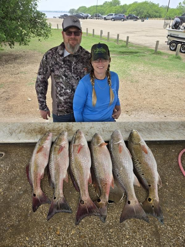 4 big fish caught during a fishing trip in Elmendorf