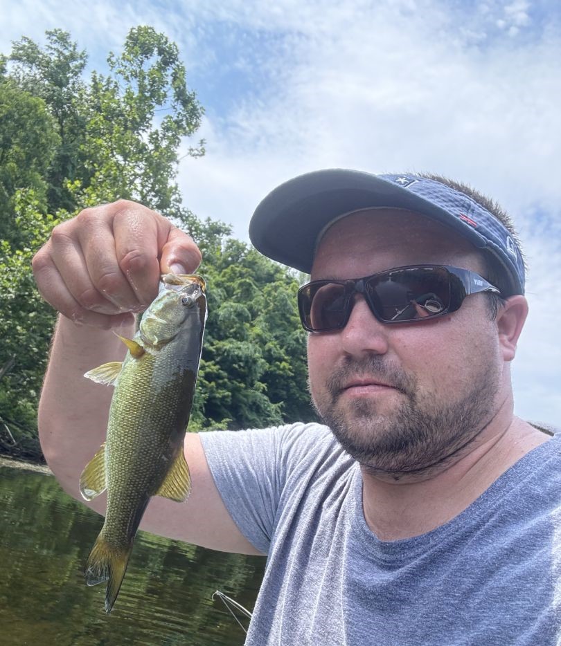 One person enjoying a fishing trip in MA
