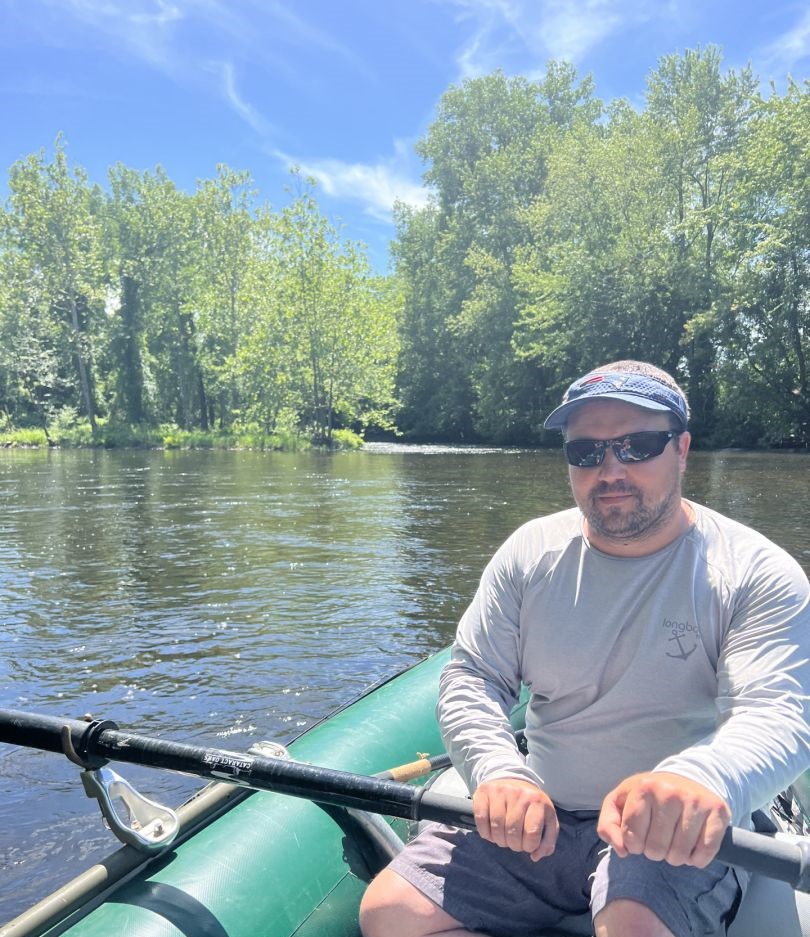 A person enjoying water sports in Hampden