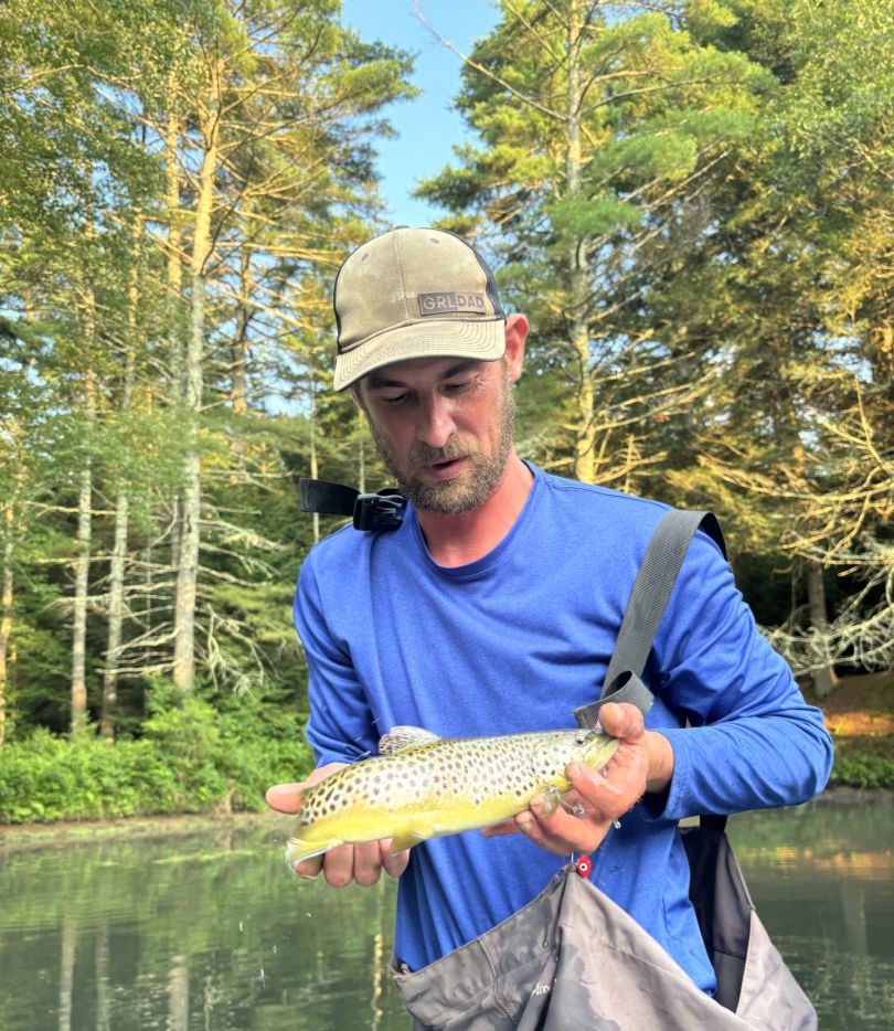 One person fishing in MA