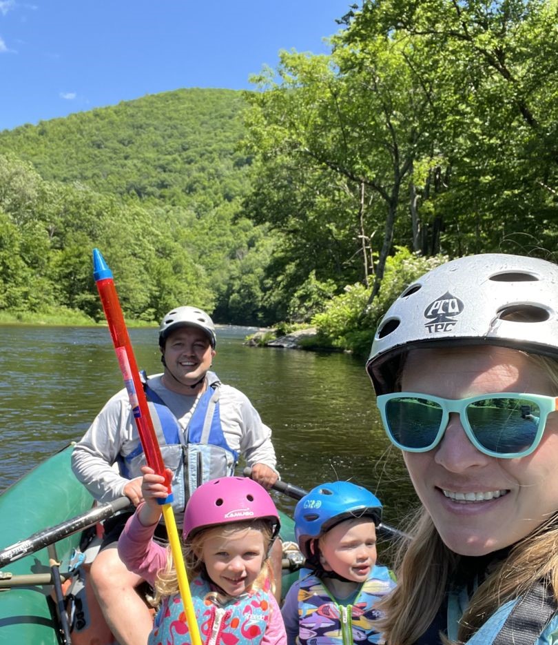 Four people enjoying the outdoors in MA
