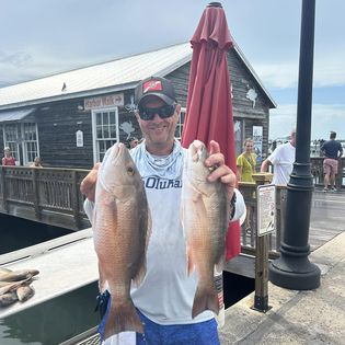 Angler with 2 big fish in Key West