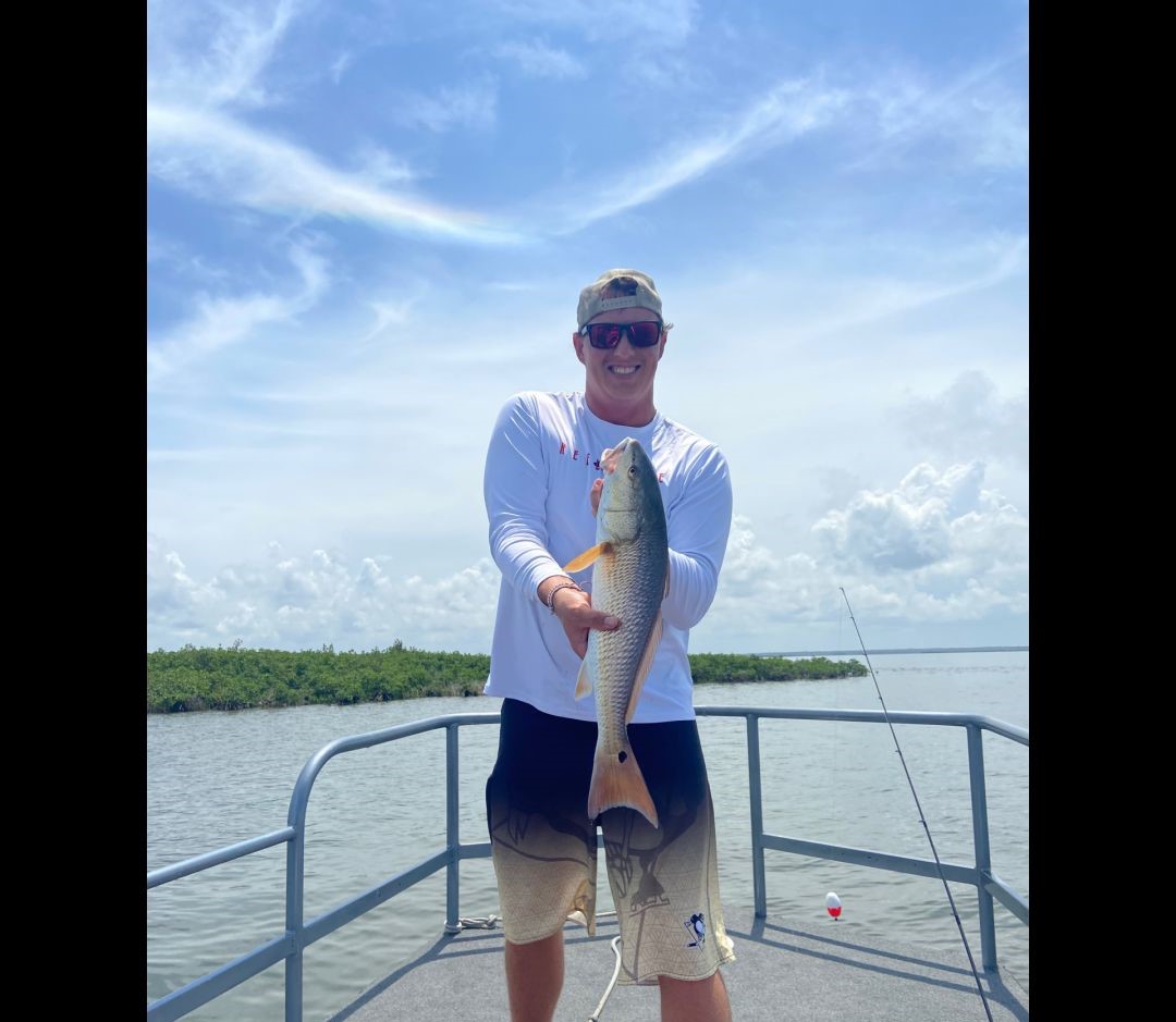 Redfish catch displayed on fishing boat in Homosassa FL waters