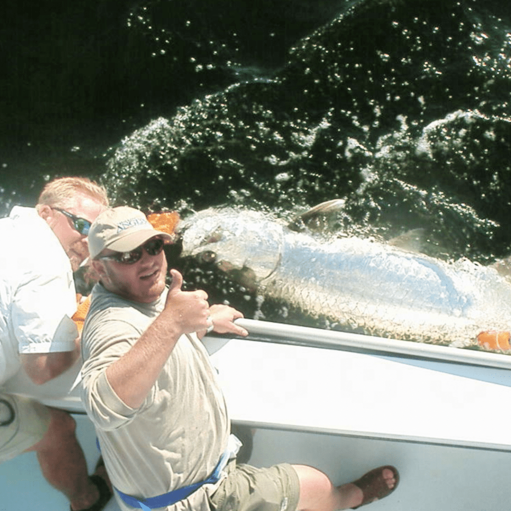Two anglers enjoying a fishing trip in Florida