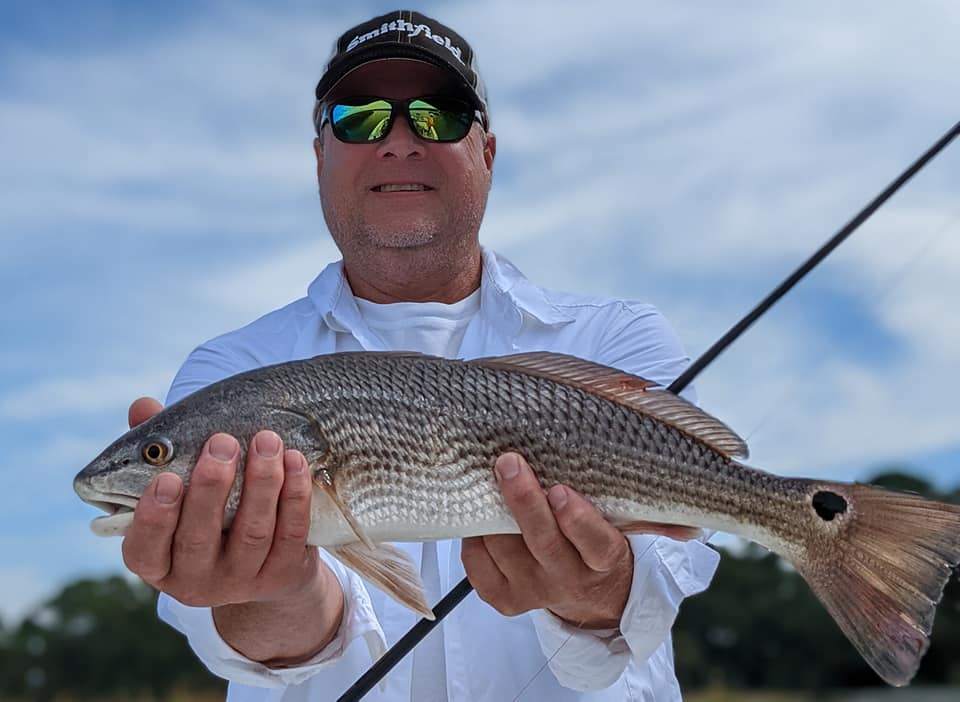 Redfish caught by angler on Kiawah Island