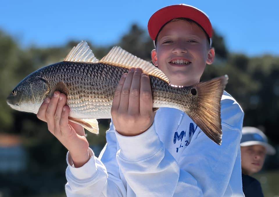 Redfish caught at Kiawah Island